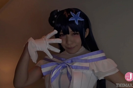 Japanese Idol Cosplayer's Wettest Fantasy Comes True In Doggystyle Creampie