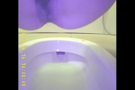 Caught On Camera - Naughty Asian Teen Peeing In The Toilet!