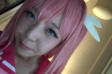 Cosplay Queen With A Naughty Surprise - Pink-Haired Beauty With A Scorching Bod!