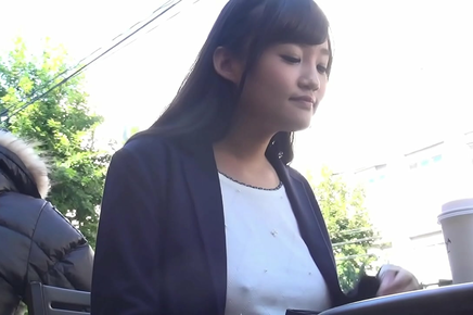 Caught Without A Bra! Watch As This Alluring Woman's Nipples Poke Through Her Knit Top