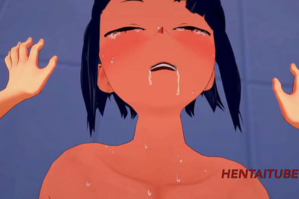 Jiro Kyoka & Kaminari Denki's Hot Hj, Bj, Bj, & Fucked Scene In Boku No Hero Hentai At Classroom