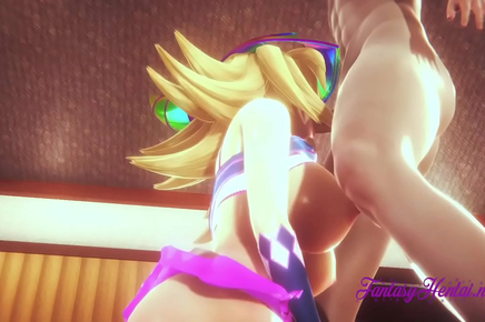 Yu-Gi-Oh Hentai - Dark Magician Girl's Lewd Blowjob And Fucking Session - Japanese Manga Anime Cartoon 3d Porn